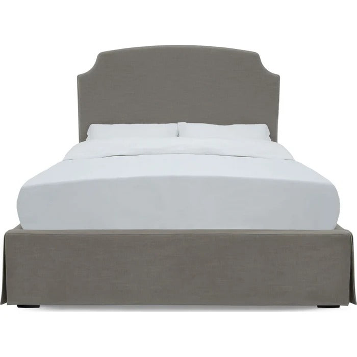 Laure Upholstered Skirted Storage Panel Bed