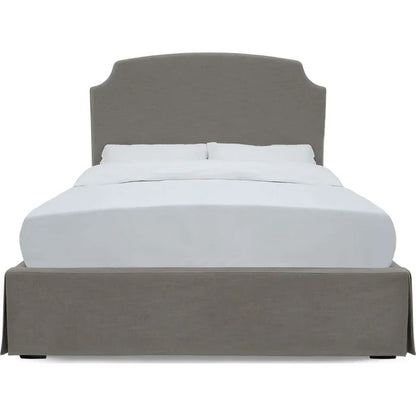 Laure Upholstered Skirted Storage Panel Bed