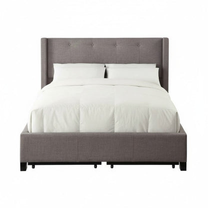 Madelon Wingback Upholstered Platform Storage Bed