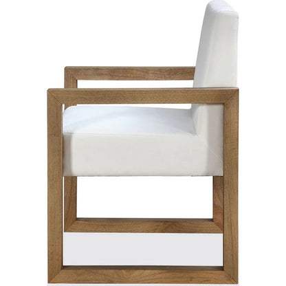 Ondine Sled Leg Upholstered Dining Arm Chair