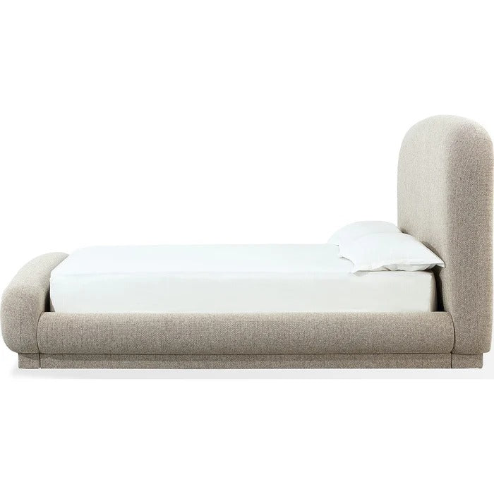 Tirinova Chenille Upholstered Platform Bed