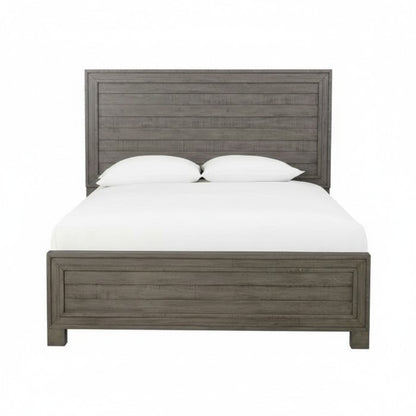 Willon Solid Wood Panel Bed