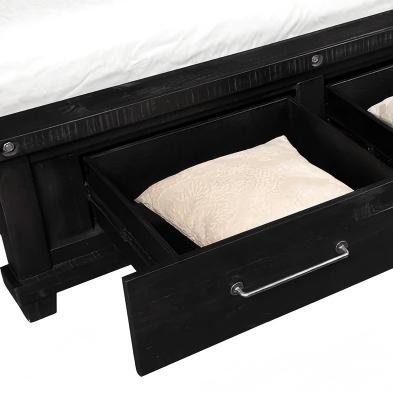 Yosenite Solid Wood Footboard Storage Bed