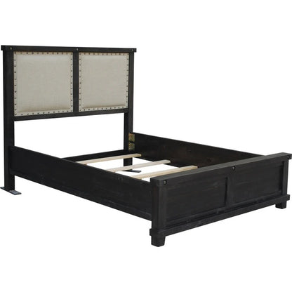 Yosenite Upholstered Wood Panel Bed