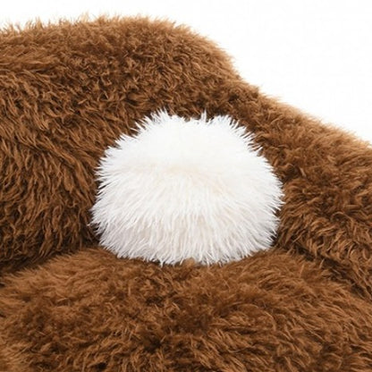 Dawna Fluffy Swivel Single Sofa - Brown