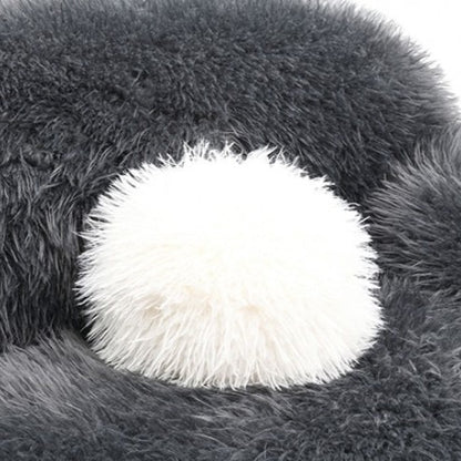 Dawna Fluffy Sofa - Gray