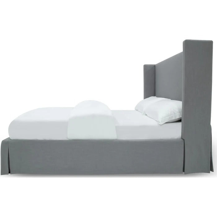 Crestelle Upholstered Skirted Panel Bed