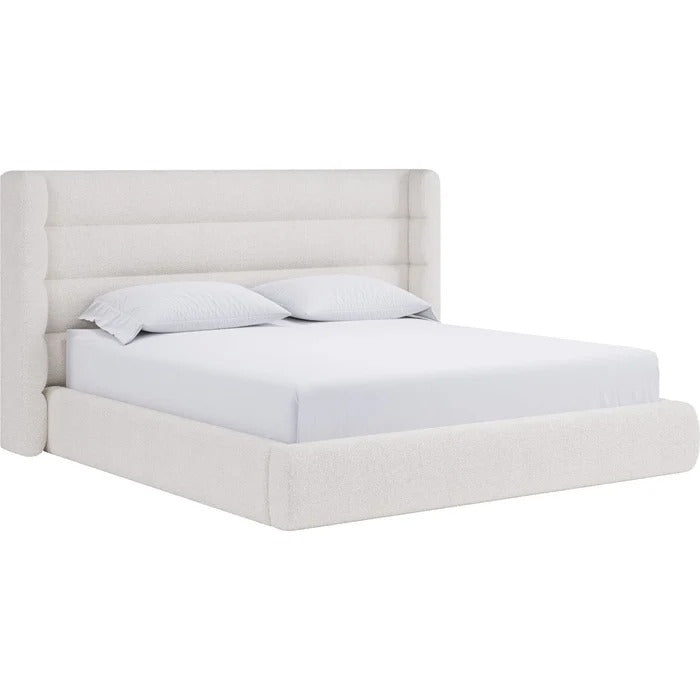 Franck Upholstered Wingback Platform Bed