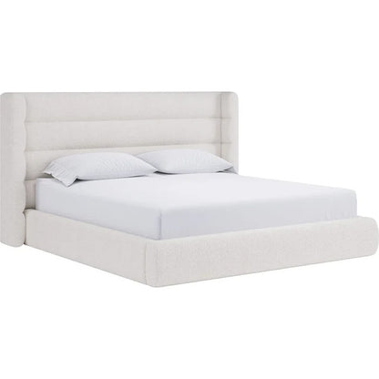 Franck Upholstered Wingback Platform Bed