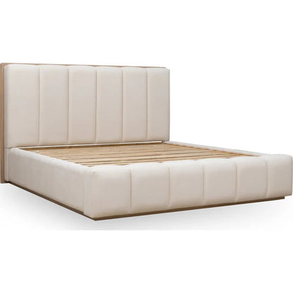 Gardena Wood Frame Upholstered Platform Bed