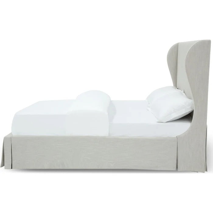 Heria Upholstered Skirted Panel Bed