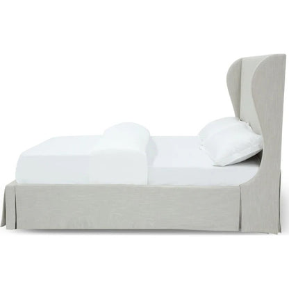 Heria Upholstered Skirted Panel Bed