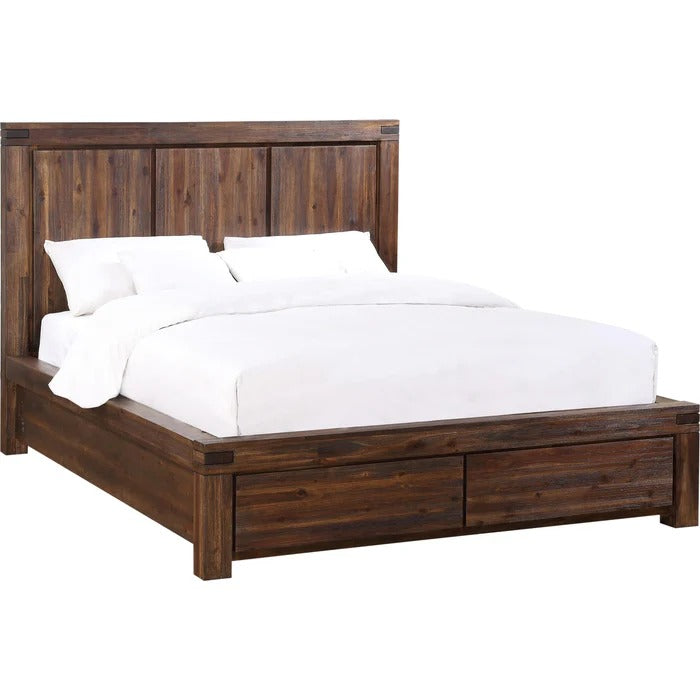 Meadoway Solid Wood Footboard Storage Bed