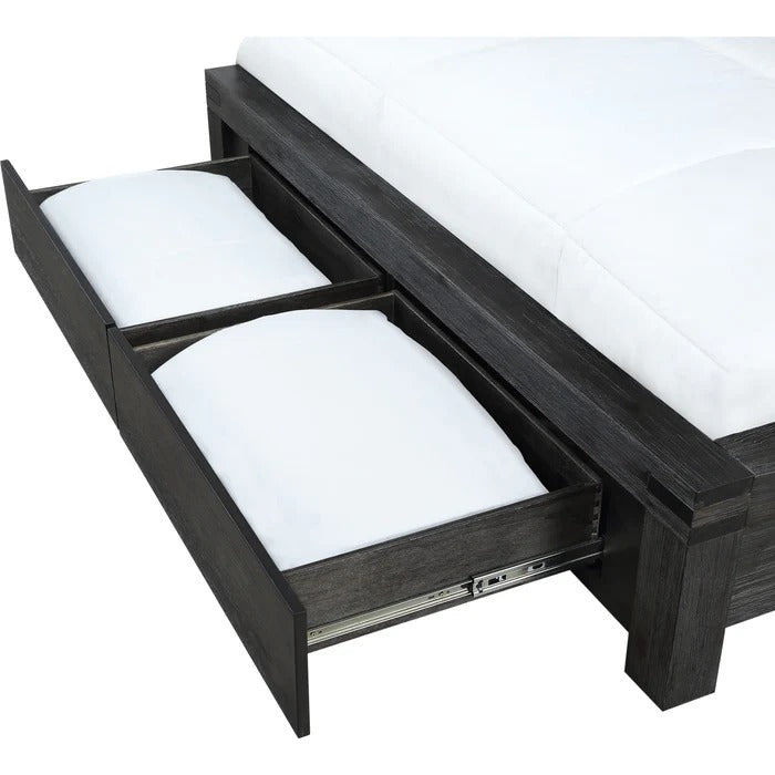 Meadoway Solid Wood Footboard Storage Bed