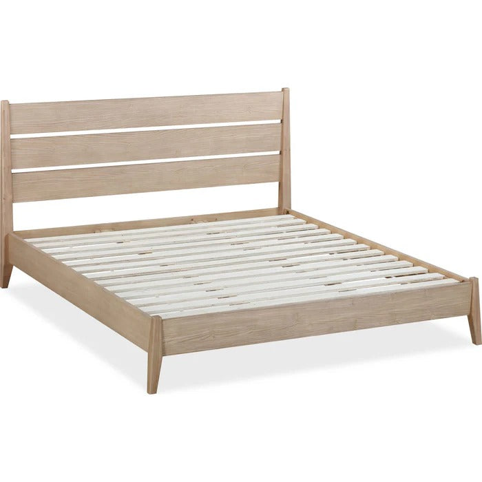 Sumera Slatted Ash Wood Platform Bed