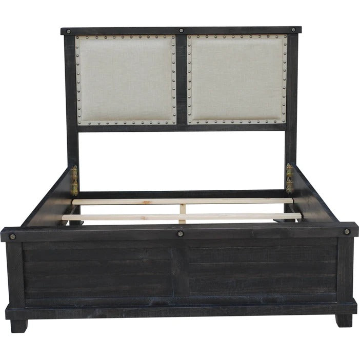 Yosenite Upholstered Wood Panel Bed