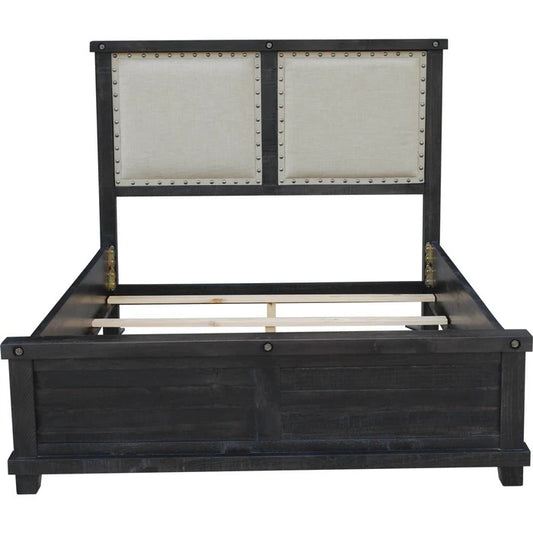Yosenite Upholstered Wood Panel Bed