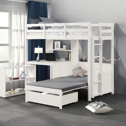 Matheo Twin/Twin Loft Bunk Bed
