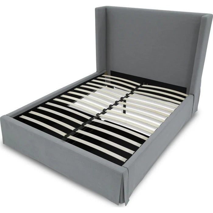 Crestelle Upholstered Skirted Panel Bed