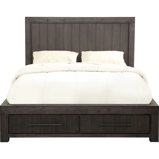 Heathton Two Drawer Wood Storage Bed