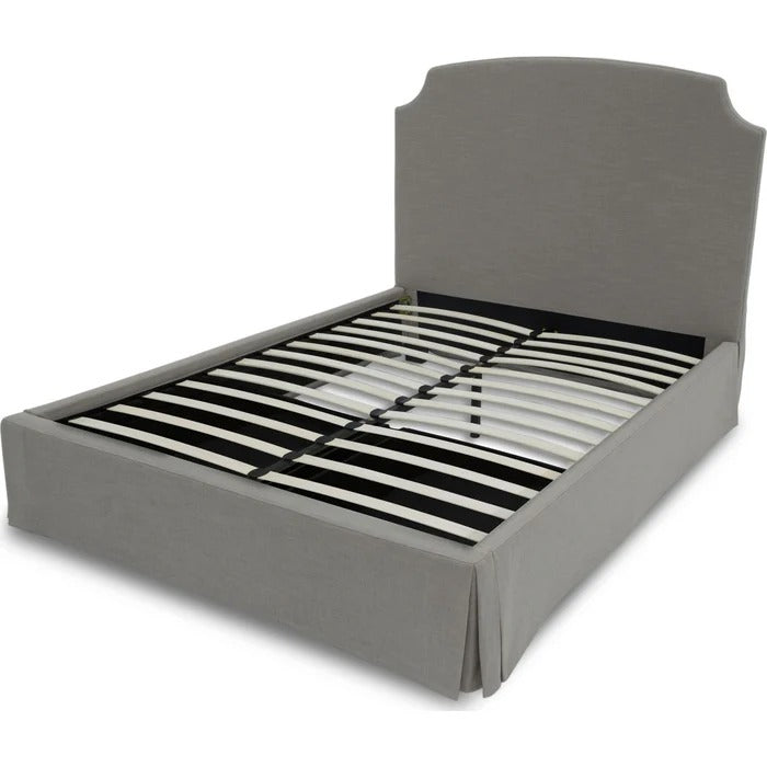 Laure Upholstered Skirted Storage Panel Bed