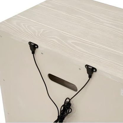 Maxon Two Drawer USB-Charging Nightstand