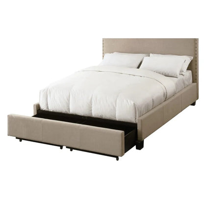 Taven Nailhead Footboard Storage Bed