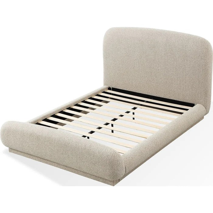 Tirinova Chenille Upholstered Platform Bed
