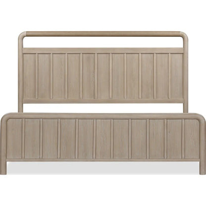 Camlin Oak Wood Platform Bed