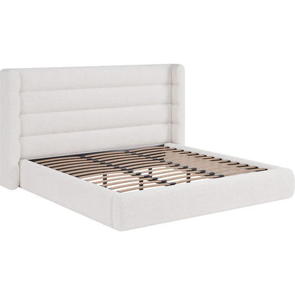 Franck Upholstered Wingback Platform Bed