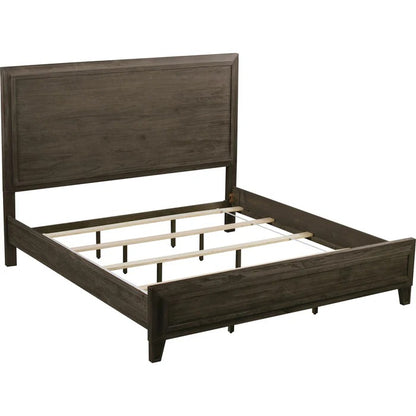 Hadlen Solid Wood Panel Bed