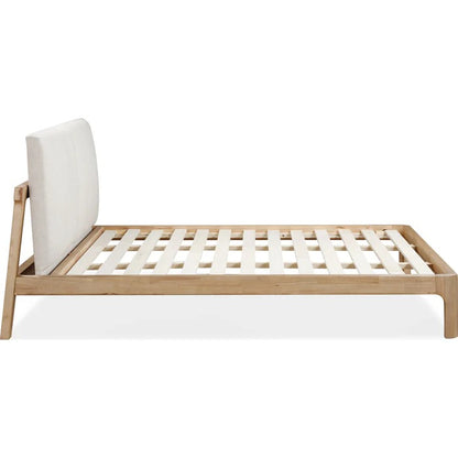 Furan Upholstered Two Cushion Platform Bed