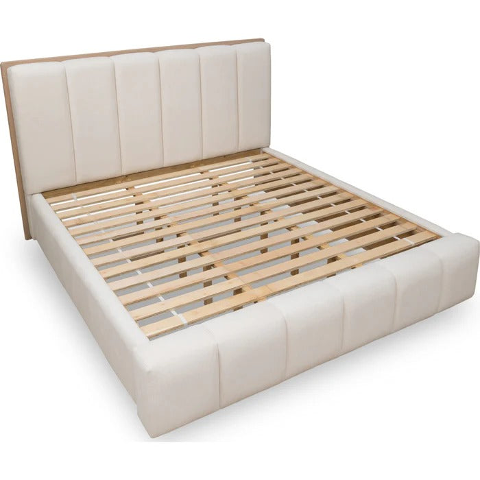 Gardena Wood Frame Upholstered Platform Bed