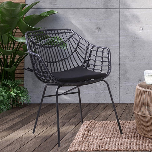 Linva Outdoor Chair (Set of 2) - Black