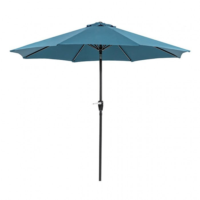 Solia 9' Outdoor Umbrella w/ Auto Tilt + 21" Round Base