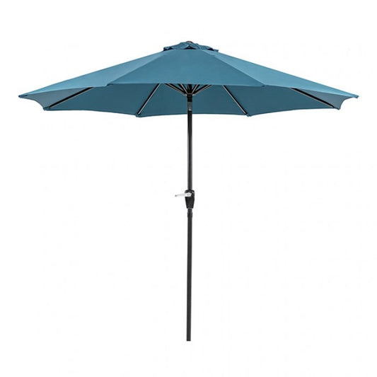 Solia 9' Outdoor Umbrella w/ Auto Tilt + 21" Round Base