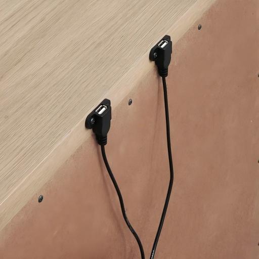 Ondine Three Drawer USB-charging Nightstand