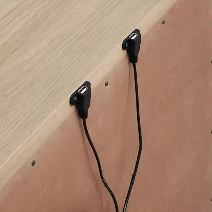 Ondine Three Drawer USB-charging Nightstand