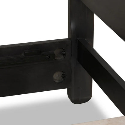 Xolany Acacia Wood Platform Bed