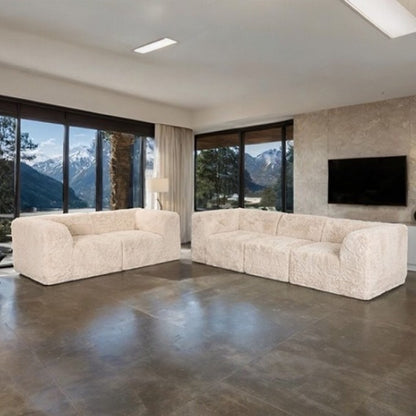 Nappo Fluffy Modular Sofa - Beige