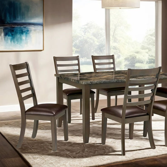 Adira Dining Table Set - Brown