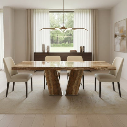 Vertica Stone Dining Table