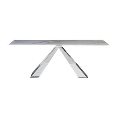 Butterveil Steel Console Table