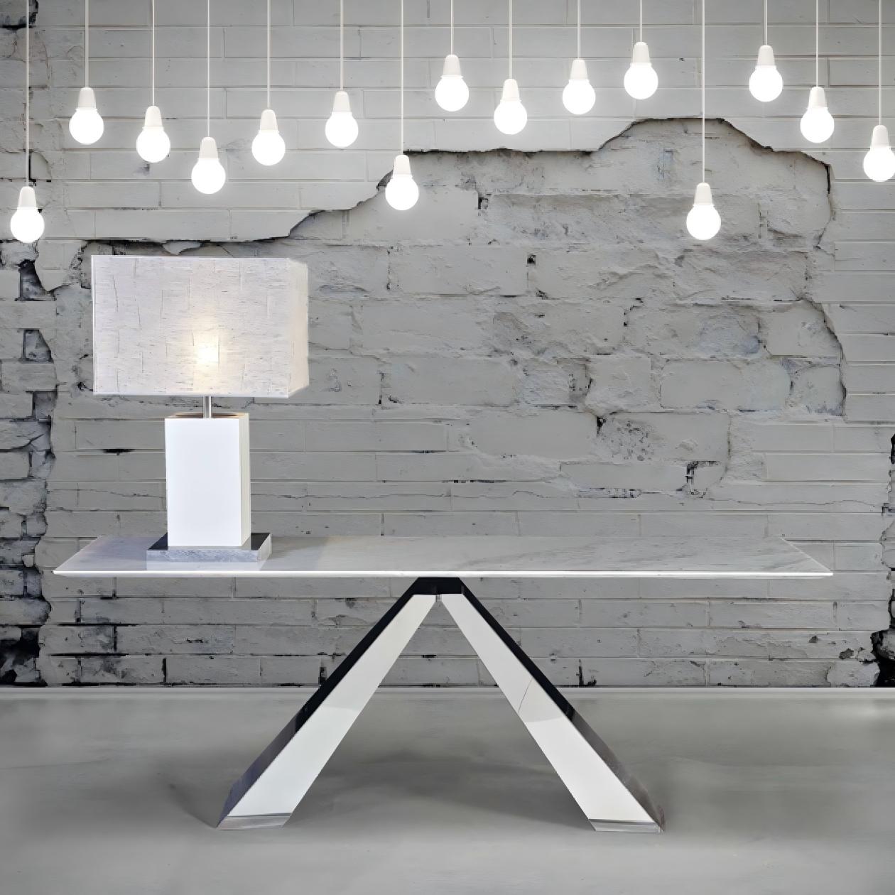 Butterveil Steel Console Table