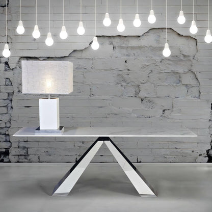 Butterveil Steel Console Table