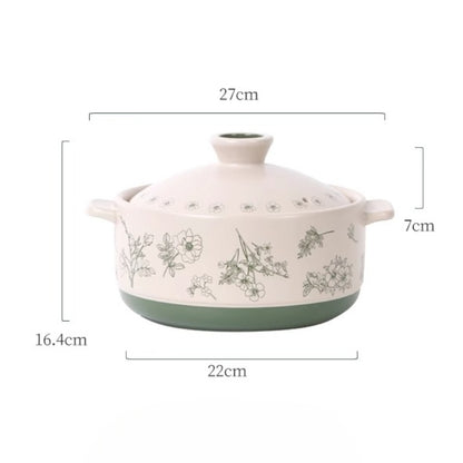 Botanic Glaze Ceramic Pot