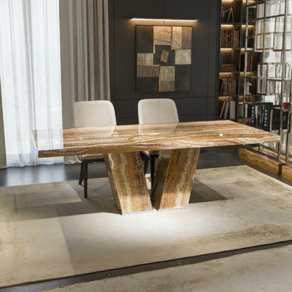 Vertica Stone Dining Table