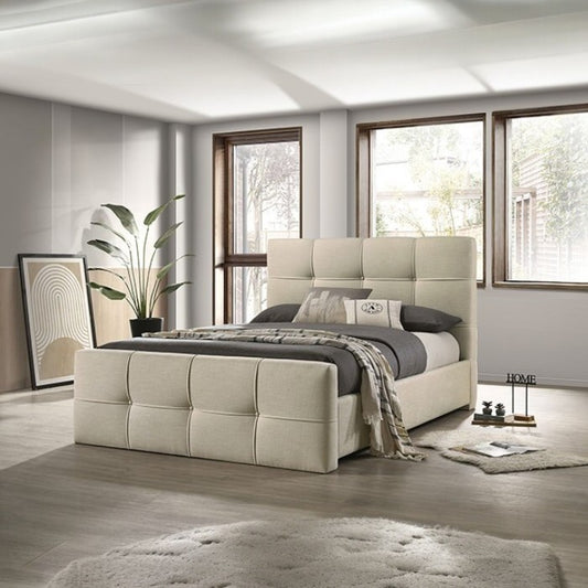 Mercer Bed Frame - Ivory