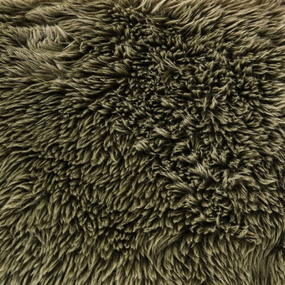 Nappo Fluffy Loveseat - Olive Green