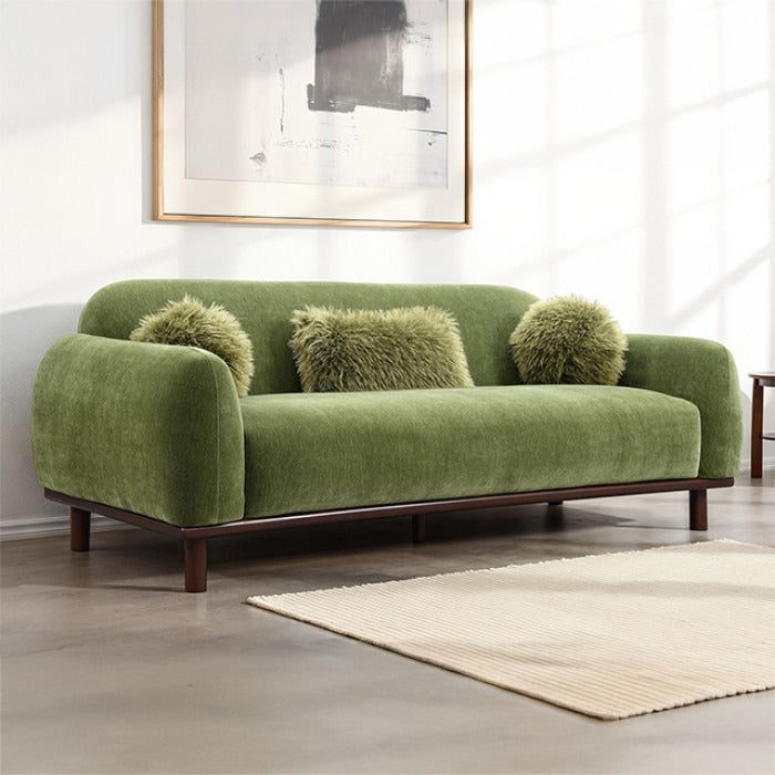 Melonie Sofa - Mustard Green